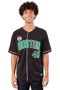 Ultra Game NBA Boston Celtics Mens Mesh Button Down Baseball